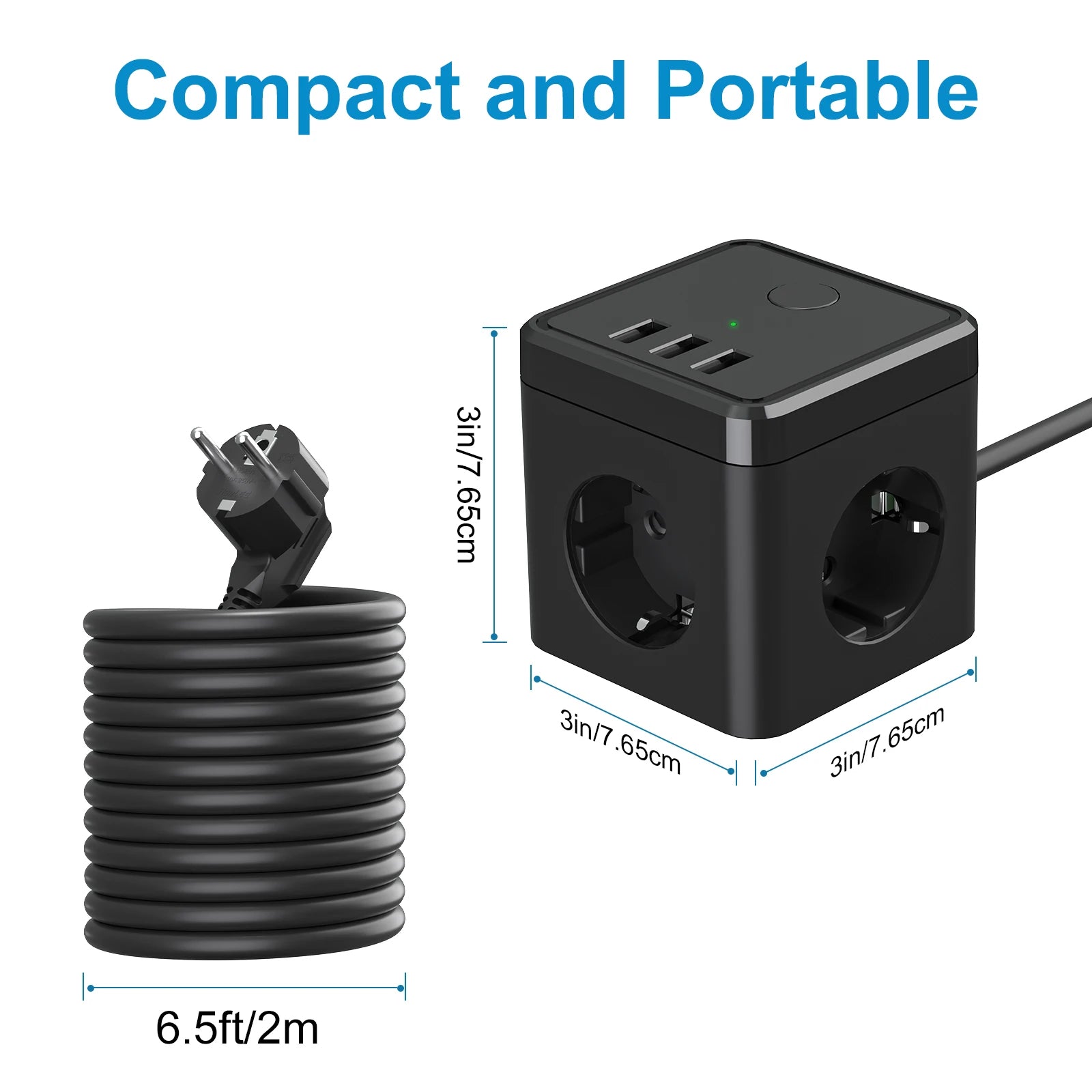 Cube Multiple Socket With USB